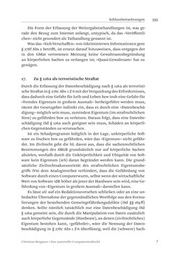Image of the Page - 595 - in Das materielle Computerstrafrecht