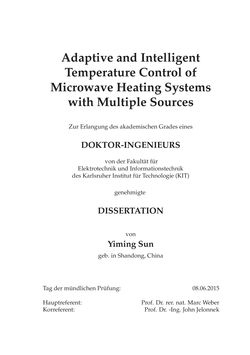 Bild der Seite - (000009) - in Adaptive and Intelligent Temperature Control of Microwave Heating Systems with Multiple Sources