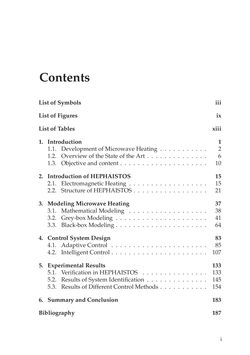 Bild der Seite - I - in Adaptive and Intelligent Temperature Control of Microwave Heating Systems with Multiple Sources