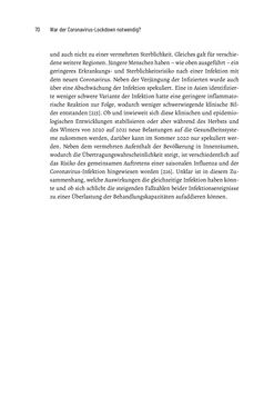 Bild der Seite - 70 - in War der Coronavirus-Lockdown notwendig? - Versuch einer wissenschaftlichen Antwort