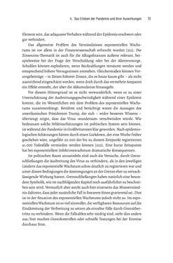 Bild der Seite - 73 - in War der Coronavirus-Lockdown notwendig? - Versuch einer wissenschaftlichen Antwort