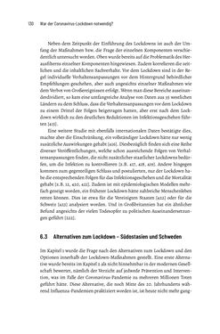 Bild der Seite - 130 - in War der Coronavirus-Lockdown notwendig? - Versuch einer wissenschaftlichen Antwort