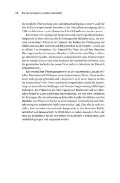 Image of the Page - 148 - in War der Coronavirus-Lockdown notwendig? - Versuch einer wissenschaftlichen Antwort