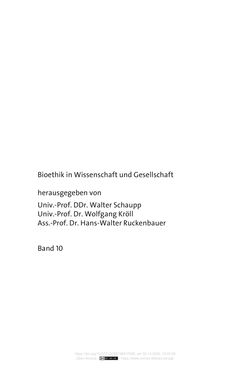 Image of the Page - (000002) - in Die Corona-Pandemie - Ethische, gesellschaftliche und theologische Reflexionen einer Krise