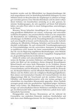 Image of the Page - 12 - in Die Corona-Pandemie - Ethische, gesellschaftliche und theologische Reflexionen einer Krise