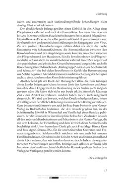 Image of the Page - 17 - in Die Corona-Pandemie - Ethische, gesellschaftliche und theologische Reflexionen einer Krise