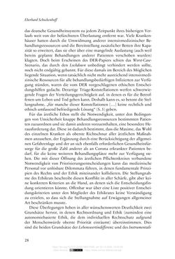 Bild der Seite - 28 - in Die Corona-Pandemie - Ethische, gesellschaftliche und theologische Reflexionen einer Krise