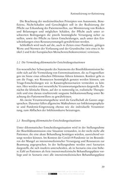 Image of the Page - 39 - in Die Corona-Pandemie - Ethische, gesellschaftliche und theologische Reflexionen einer Krise