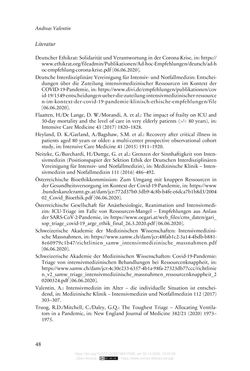 Image of the Page - 48 - in Die Corona-Pandemie - Ethische, gesellschaftliche und theologische Reflexionen einer Krise