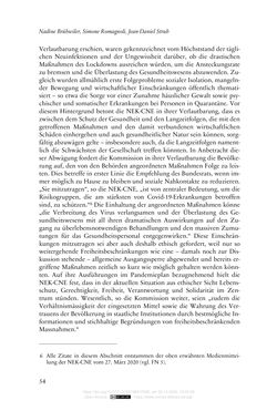 Image of the Page - 54 - in Die Corona-Pandemie - Ethische, gesellschaftliche und theologische Reflexionen einer Krise