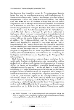 Image of the Page - 62 - in Die Corona-Pandemie - Ethische, gesellschaftliche und theologische Reflexionen einer Krise