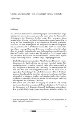 Image of the Page - 69 - in Die Corona-Pandemie - Ethische, gesellschaftliche und theologische Reflexionen einer Krise