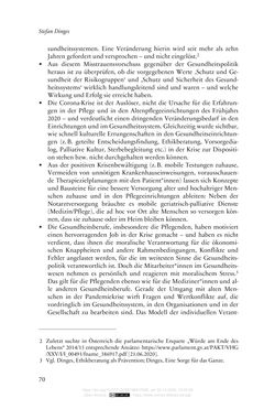 Image of the Page - 70 - in Die Corona-Pandemie - Ethische, gesellschaftliche und theologische Reflexionen einer Krise
