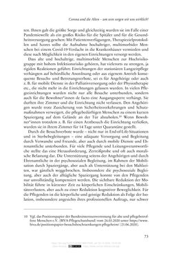 Image of the Page - 73 - in Die Corona-Pandemie - Ethische, gesellschaftliche und theologische Reflexionen einer Krise