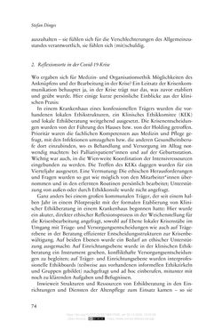 Image of the Page - 74 - in Die Corona-Pandemie - Ethische, gesellschaftliche und theologische Reflexionen einer Krise