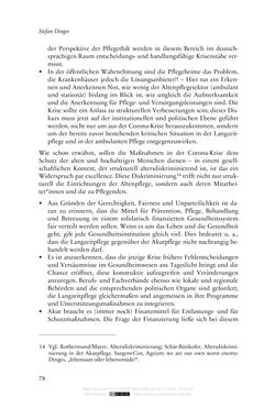 Bild der Seite - 78 - in Die Corona-Pandemie - Ethische, gesellschaftliche und theologische Reflexionen einer Krise