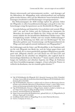 Bild der Seite - 81 - in Die Corona-Pandemie - Ethische, gesellschaftliche und theologische Reflexionen einer Krise