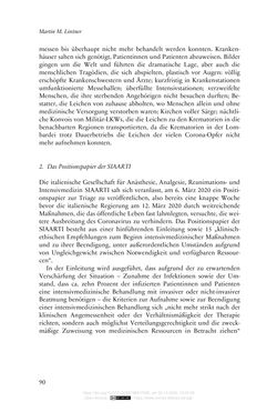 Bild der Seite - 90 - in Die Corona-Pandemie - Ethische, gesellschaftliche und theologische Reflexionen einer Krise