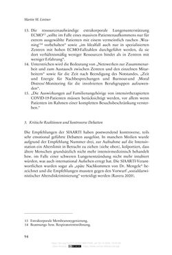 Bild der Seite - 94 - in Die Corona-Pandemie - Ethische, gesellschaftliche und theologische Reflexionen einer Krise