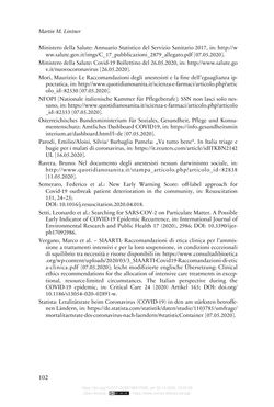 Bild der Seite - 102 - in Die Corona-Pandemie - Ethische, gesellschaftliche und theologische Reflexionen einer Krise