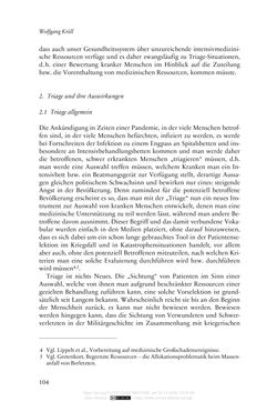 Bild der Seite - 104 - in Die Corona-Pandemie - Ethische, gesellschaftliche und theologische Reflexionen einer Krise