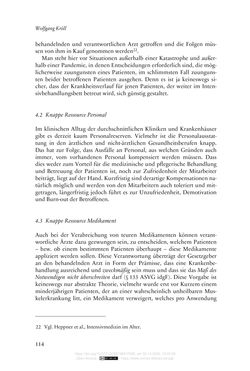 Bild der Seite - 114 - in Die Corona-Pandemie - Ethische, gesellschaftliche und theologische Reflexionen einer Krise