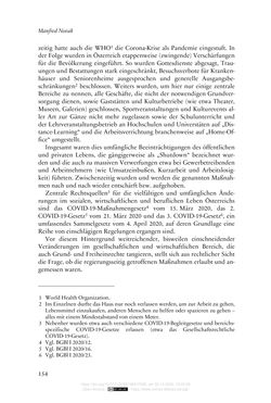 Image of the Page - 154 - in Die Corona-Pandemie - Ethische, gesellschaftliche und theologische Reflexionen einer Krise