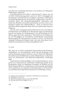 Bild der Seite - 160 - in Die Corona-Pandemie - Ethische, gesellschaftliche und theologische Reflexionen einer Krise