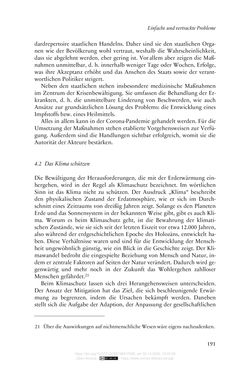 Image of the Page - 191 - in Die Corona-Pandemie - Ethische, gesellschaftliche und theologische Reflexionen einer Krise