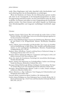 Image of the Page - 196 - in Die Corona-Pandemie - Ethische, gesellschaftliche und theologische Reflexionen einer Krise