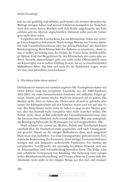 Bild der Seite - 206 - in Die Corona-Pandemie - Ethische, gesellschaftliche und theologische Reflexionen einer Krise