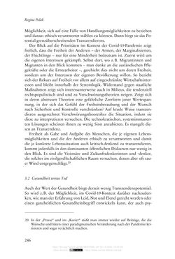 Image of the Page - 246 - in Die Corona-Pandemie - Ethische, gesellschaftliche und theologische Reflexionen einer Krise