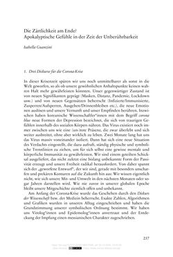 Image of the Page - 257 - in Die Corona-Pandemie - Ethische, gesellschaftliche und theologische Reflexionen einer Krise