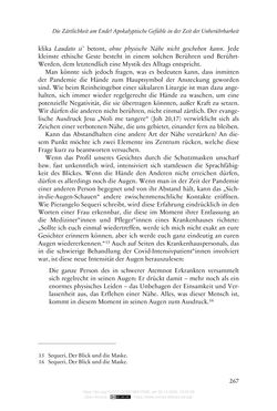 Image of the Page - 267 - in Die Corona-Pandemie - Ethische, gesellschaftliche und theologische Reflexionen einer Krise