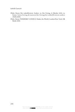 Bild der Seite - 270 - in Die Corona-Pandemie - Ethische, gesellschaftliche und theologische Reflexionen einer Krise