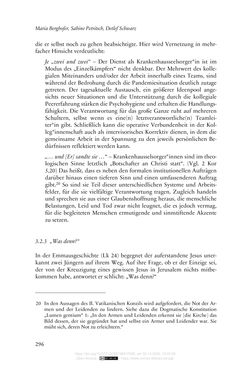 Bild der Seite - 296 - in Die Corona-Pandemie - Ethische, gesellschaftliche und theologische Reflexionen einer Krise