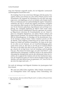 Image of the Page - 306 - in Die Corona-Pandemie - Ethische, gesellschaftliche und theologische Reflexionen einer Krise