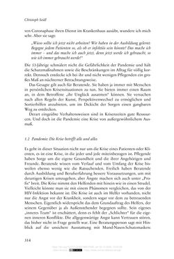 Bild der Seite - 314 - in Die Corona-Pandemie - Ethische, gesellschaftliche und theologische Reflexionen einer Krise