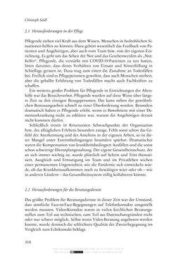 Image of the Page - 318 - in Die Corona-Pandemie - Ethische, gesellschaftliche und theologische Reflexionen einer Krise