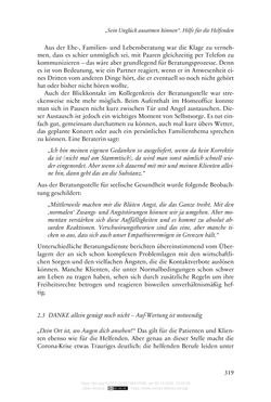 Image of the Page - 319 - in Die Corona-Pandemie - Ethische, gesellschaftliche und theologische Reflexionen einer Krise