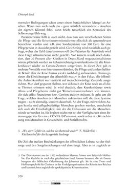 Bild der Seite - 320 - in Die Corona-Pandemie - Ethische, gesellschaftliche und theologische Reflexionen einer Krise