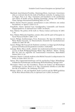 Image of the Page - 339 - in Die Corona-Pandemie - Ethische, gesellschaftliche und theologische Reflexionen einer Krise