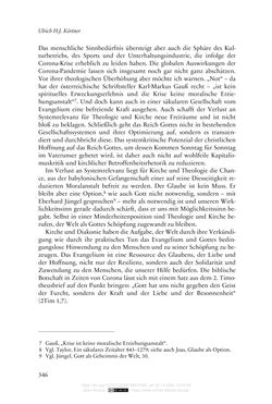 Bild der Seite - 346 - in Die Corona-Pandemie - Ethische, gesellschaftliche und theologische Reflexionen einer Krise