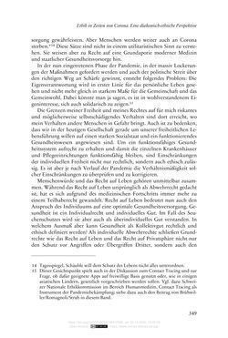 Image of the Page - 349 - in Die Corona-Pandemie - Ethische, gesellschaftliche und theologische Reflexionen einer Krise