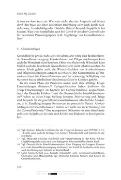 Image of the Page - 350 - in Die Corona-Pandemie - Ethische, gesellschaftliche und theologische Reflexionen einer Krise
