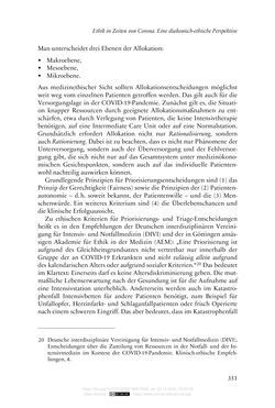 Image of the Page - 351 - in Die Corona-Pandemie - Ethische, gesellschaftliche und theologische Reflexionen einer Krise