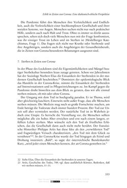 Bild der Seite - 353 - in Die Corona-Pandemie - Ethische, gesellschaftliche und theologische Reflexionen einer Krise