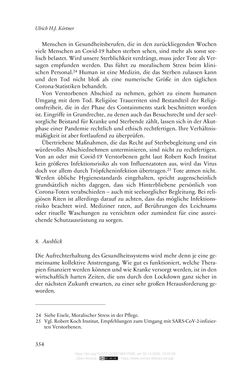 Bild der Seite - 354 - in Die Corona-Pandemie - Ethische, gesellschaftliche und theologische Reflexionen einer Krise