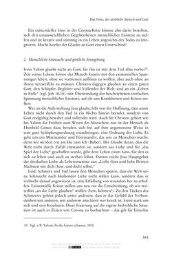Bild der Seite - 363 - in Die Corona-Pandemie - Ethische, gesellschaftliche und theologische Reflexionen einer Krise