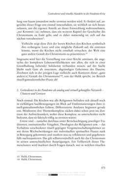 Bild der Seite - 373 - in Die Corona-Pandemie - Ethische, gesellschaftliche und theologische Reflexionen einer Krise